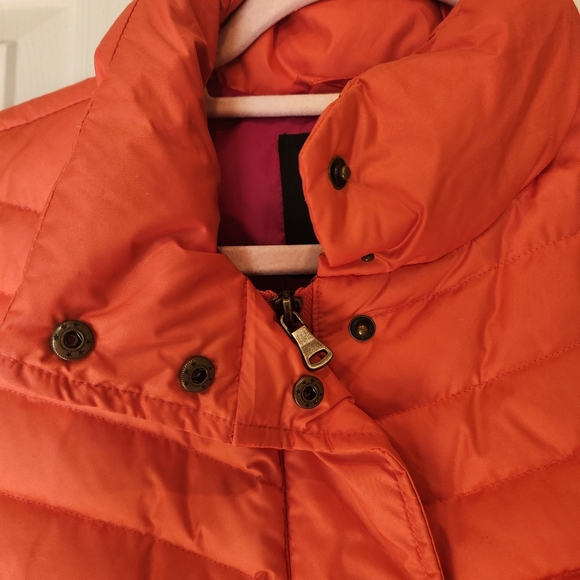 TALBOTS Down Puffer Tangerine Vest Women's Size Medium - Picture 5 of 15
